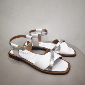 CAFèNOIR - Sandali fascia in pelle multicolor multi bianco