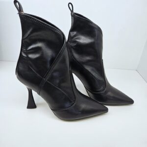 CAFèNOIR - Tronchetto donna in nappa ed elasticizzato nero