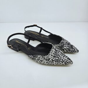 FRANCESCO MILANO - Decolletè basse lavorate black&white