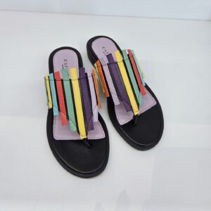 CAFèNOIR - Infradito con tomaia multi listini multicolor