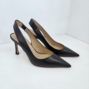 CAFèNOIR - décollété in pelle aperte dietro