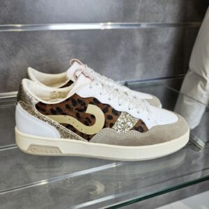 CAFèNOIR - sneakers in pelle e cavallino maculato bianco/maculato