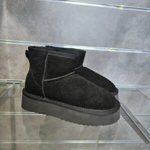 CAFèNOIR - tronchetti in pelle scamosciata con suola alta nero