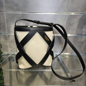 TWINSET - Borsa a secchiello in canvas